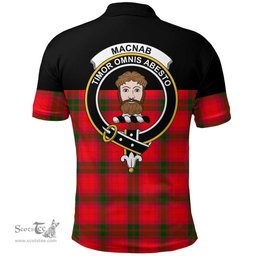 Scottish MacNab Modern Clan Tartan Polo Shirt - Golf Special Style Scottish Plaid Tartan Plaid