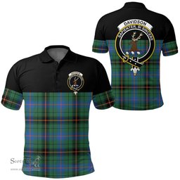 Scottish Davidson Ancient Clan Tartan Polo Shirt - Golf Special Style Scottish Plaid Tartan Plaid