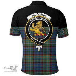Scottish Nicolson Hunting Ancient Clan Tartan Polo Shirt - Golf Special Style Scottish Plaid Tartan Plaid