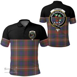 Scottish Fraser Hunting Modern Clan Tartan Polo Shirt - Golf Special Style Scottish Plaid Tartan Plaid