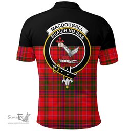 Scottish MacDougall Modern Clan Tartan Polo Shirt - Golf Special Style Scottish Plaid Tartan Plaid