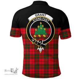Scottish Grant Modern Clan Tartan Polo Shirt - Golf Special Style Scottish Plaid Tartan Plaid