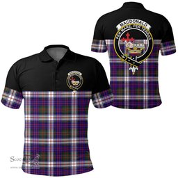 Scottish MacDonald Dress Modern Clan Tartan Polo Shirt - Golf Special Style Scottish Plaid Tartan Plaid