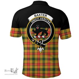 Scottish Baxter Modern Clan Tartan Polo Shirt - Golf Special Style Scottish Plaid Tartan Plaid