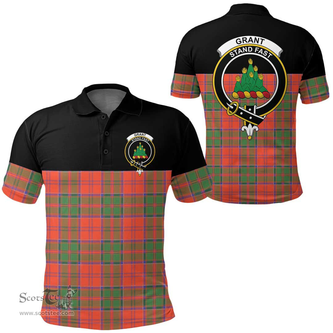 Scottish Grant Ancient Clan Tartan Polo Shirt - Golf Special Style Scottish Plaid Tartan Plaid