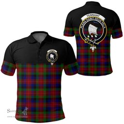 Scottish Tennant Clan Tartan Polo Shirt - Golf Special Style Scottish Plaid Tartan Plaid