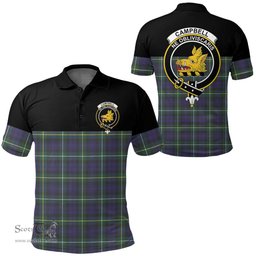 Scottish Campbell Argyll Modern Clan Tartan Polo Shirt - Golf Special Style Scottish Plaid Tartan Plaid