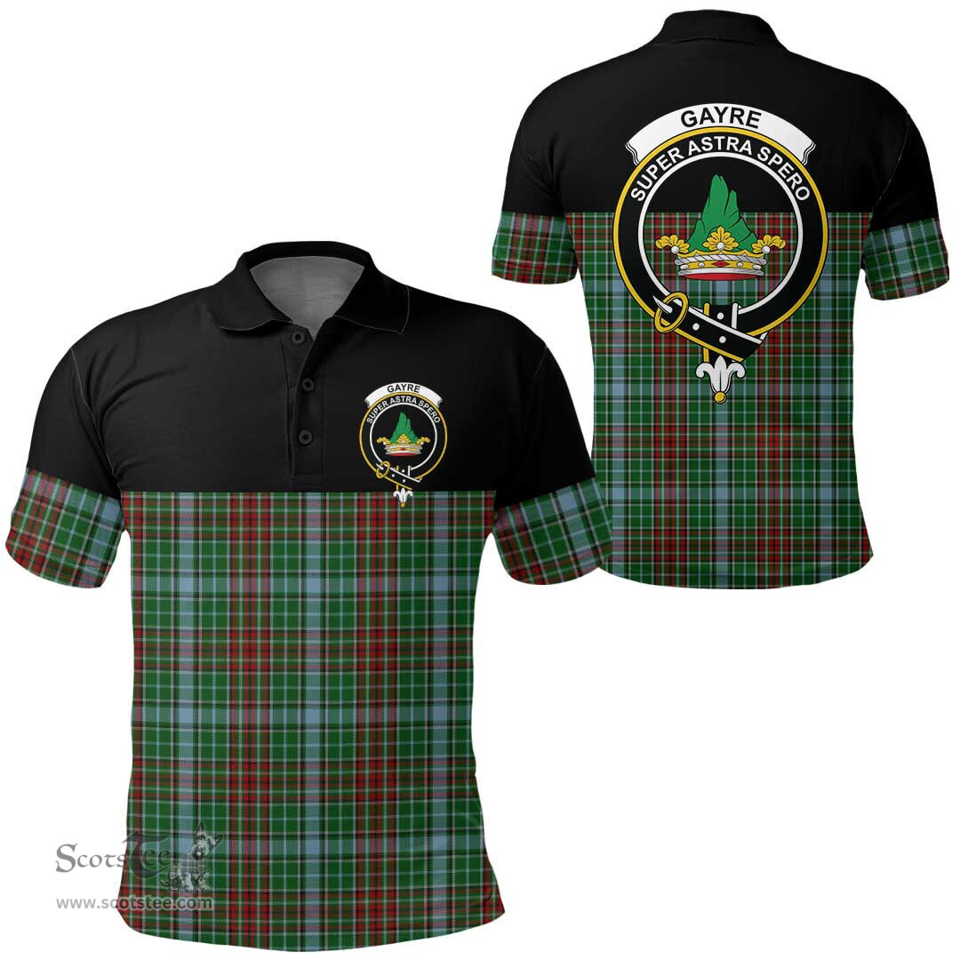 Scottish Gayre Clan Tartan Polo Shirt - Golf Special Style Scottish Plaid Tartan Plaid
