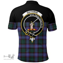 Scottish Guthrie Modern Clan Tartan Polo Shirt - Golf Special Style Scottish Plaid Tartan Plaid