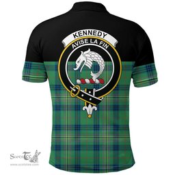 Scottish Kennedy Ancient Clan Tartan Polo Shirt - Golf Special Style Scottish Plaid Tartan Plaid