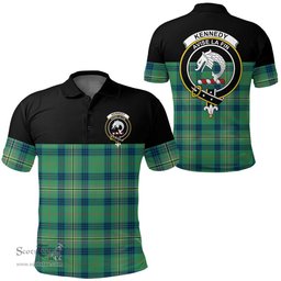 Scottish Kennedy Ancient Clan Tartan Polo Shirt - Golf Special Style Scottish Plaid Tartan Plaid