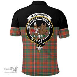 Scottish MacKinnon Ancient Clan Tartan Polo Shirt - Golf Special Style Scottish Plaid Tartan Plaid
