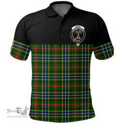 Scottish Bisset Clan Tartan Polo Shirt - Golf Special Style Scottish Plaid Tartan Plaid