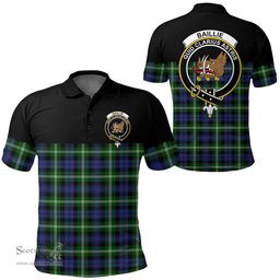 Scottish Baillie Modern Clan Tartan Polo Shirt - Golf Special Style Scottish Plaid Tartan Plaid