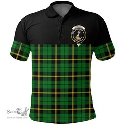 Scottish Wallace Hunting Green Clan Tartan Polo Shirt - Golf Special Style Scottish Plaid Tartan Plaid