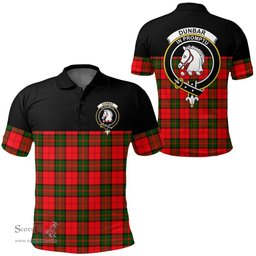 Scottish Dunbar Modern Clan Tartan Polo Shirt - Golf Special Style Scottish Plaid Tartan Plaid