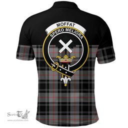 Scottish Moffat Modern Clan Tartan Polo Shirt - Golf Special Style Scottish Plaid Tartan Plaid