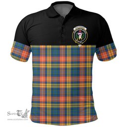 Scottish Buchanan Ancient Clan Tartan Polo Shirt - Golf Special Style Scottish Plaid Tartan Plaid