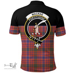 Scottish MacRae Ancient Clan Tartan Polo Shirt - Golf Special Style Scottish Plaid Tartan Plaid