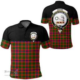 Scottish Skene Modern Clan Tartan Polo Shirt - Golf Special Style Scottish Plaid Tartan Plaid