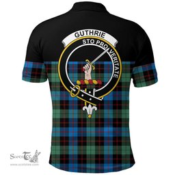 Scottish Guthrie Ancient Clan Tartan Polo Shirt - Golf Special Style Scottish Plaid Tartan Plaid