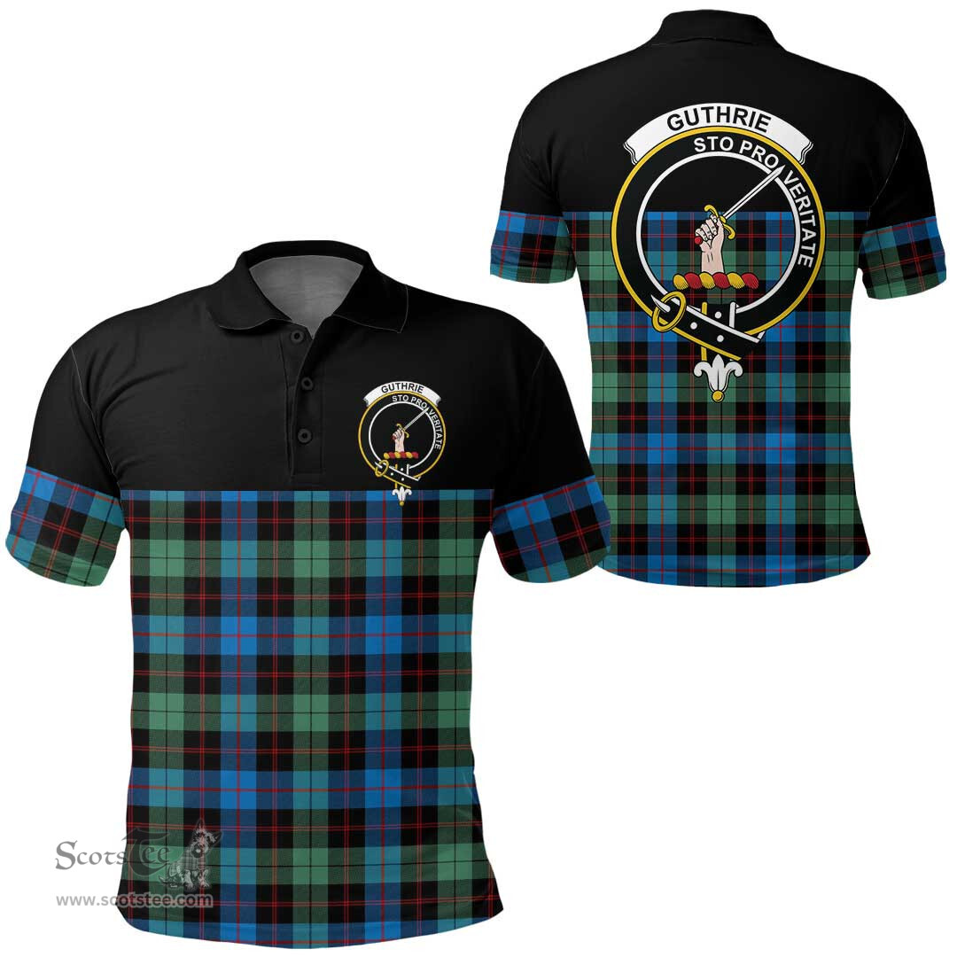 Scottish Guthrie Ancient Clan Tartan Polo Shirt - Golf Special Style Scottish Plaid Tartan Plaid