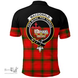 Scottish MacDonald of Sleat Clan Tartan Polo Shirt - Golf Special Style Scottish Plaid Tartan Plaid