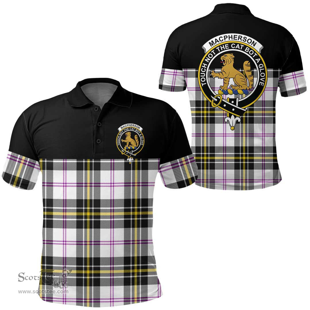 Scottish MacPherson Dress Modern Clan Tartan Polo Shirt - Golf Special Style Scottish Plaid Tartan Plaid