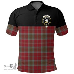Scottish Lindsay Weathered Clan Tartan Polo Shirt - Golf Special Style Scottish Plaid Tartan Plaid