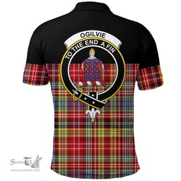 Scottish Ogilvie Clan Tartan Polo Shirt - Golf Special Style Scottish Plaid Tartan Plaid
