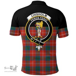 Scottish Chisholm Ancient Clan Tartan Polo Shirt - Golf Special Style Scottish Plaid Tartan Plaid