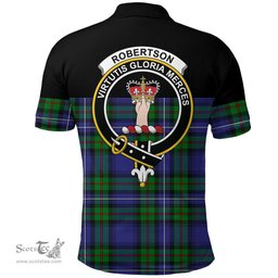 Scottish Robertson Hunting Modern Clan Tartan Polo Shirt - Golf Special Style Scottish Plaid Tartan Plaid