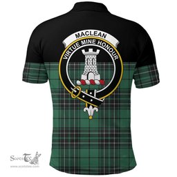 Scottish MacLean Hunting Clan Tartan Polo Shirt - Golf Special Style Scottish Plaid Tartan Plaid
