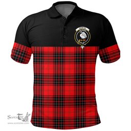Scottish Wemyss Modern Clan Tartan Polo Shirt - Golf Special Style Scottish Plaid Tartan Plaid