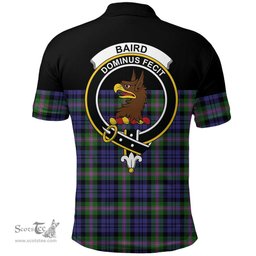 Scottish Baird Modern Clan Tartan Polo Shirt - Golf Special Style Scottish Plaid Tartan Plaid