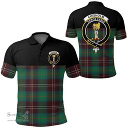 Scottish Chisholm Hunting Ancient Clan Tartan Polo Shirt - Golf Special Style Scottish Plaid Tartan Plaid