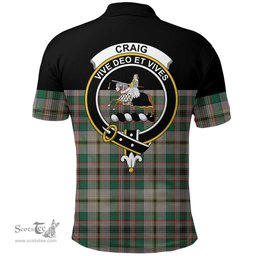 Scottish Craig Ancient Clan Tartan Polo Shirt - Golf Special Style Scottish Plaid Tartan Plaid