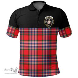 Scottish MacFarlane Modern Clan Tartan Polo Shirt - Golf Special Style Scottish Plaid Tartan Plaid