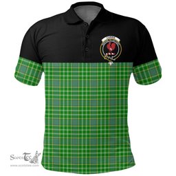 Scottish Currie Clan Tartan Polo Shirt - Golf Special Style Scottish Plaid Tartan Plaid