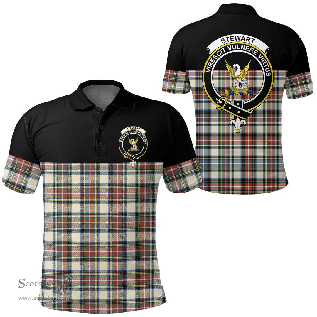 Scottish Stewart Dress Ancient Clan Tartan Polo Shirt - Golf Special Style Scottish Plaid Tartan Plaid