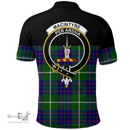 Scottish MacIntyre Hunting Modern Clan Tartan Polo Shirt - Golf Special Style Scottish Plaid Tartan Plaid