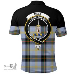 Scottish Bell of the Borders Clan Tartan Polo Shirt - Golf Special Style Scottish Plaid Tartan Plaid