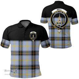 Scottish Bell of the Borders Clan Tartan Polo Shirt - Golf Special Style Scottish Plaid Tartan Plaid