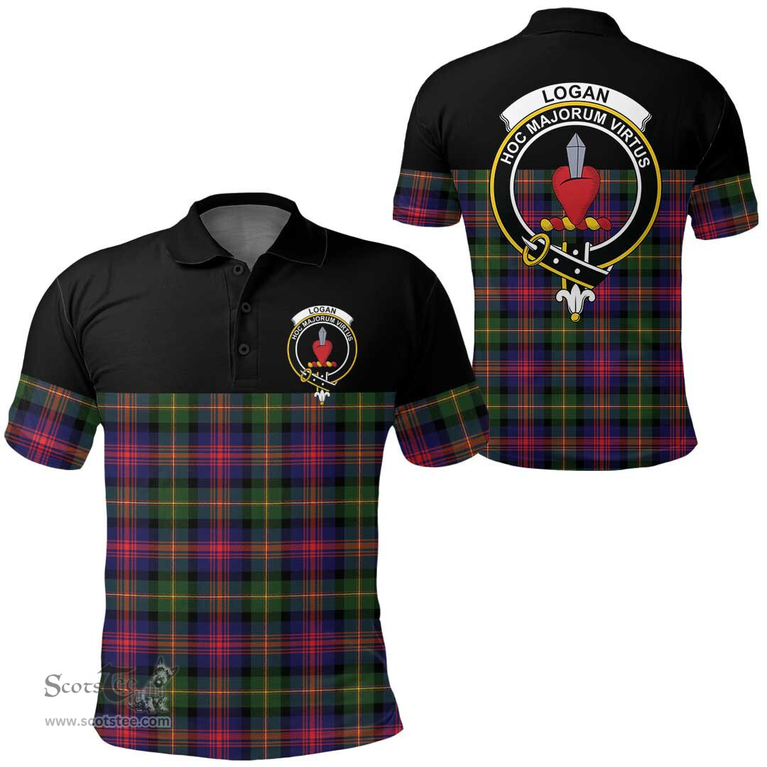 Scottish Logan Modern Clan Tartan Polo Shirt - Golf Special Style Scottish Plaid Tartan Plaid
