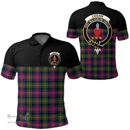 Scottish Logan Modern Clan Tartan Polo Shirt - Golf Special Style Scottish Plaid Tartan Plaid