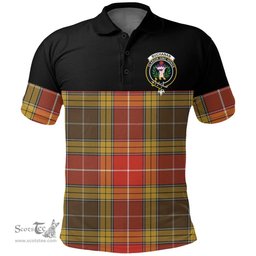 Scottish Buchanan Old Set Weathered Clan Tartan Polo Shirt - Golf Special Style Scottish Plaid Tartan Plaid