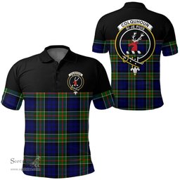 Scottish Colquhoun Modern Clan Tartan Polo Shirt - Golf Special Style Scottish Plaid Tartan Plaid