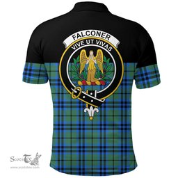 Scottish Falconer Clan Tartan Polo Shirt - Golf Special Style Scottish Plaid Tartan Plaid