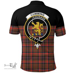 Scottish Cumming Hunting Weathered Clan Tartan Polo Shirt - Golf Special Style Scottish Plaid Tartan Plaid