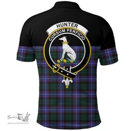 Scottish Hunter Modern Clan Tartan Polo Shirt - Golf Special Style Scottish Plaid Tartan Plaid